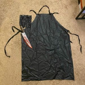 Men’s Halloween Accessories- Apron, gloves, and knife